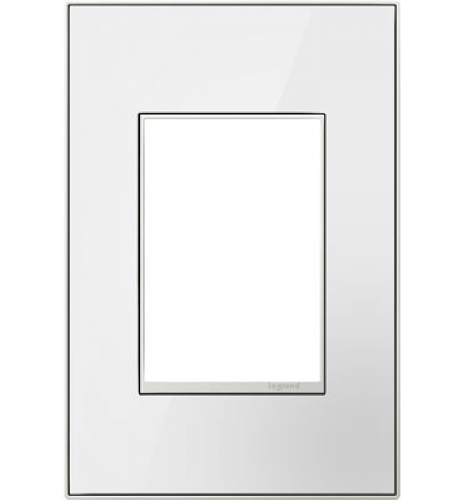 adorne? Mirror White One-Gang-Plus Screwless Wall Plate