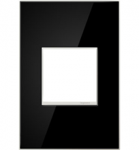 Legrand AWM1G2MB4 - adorne? Mirror Black One-Gang Screwless Wall Plate