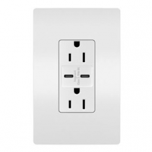 Legrand R26USBCC6WCCV6 - radiant? 15A Tamper-Resistant Ultra-Fast USB Type C/C Outlet, White