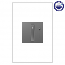 Legrand ADWR703TUM4 - adorne® Whisper® Tru-Universal Dimmer, Magnesium, with Microban®