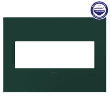 Legrand AWP3GEG - Adorne® Evergreen Three-Gang Screwless Wall Plate with Microban®