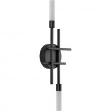 Progress P710103-031-30 - Quadrant LED Collection Two-Light Matte Black Modern Style Wall Light