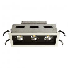 WAC US MT-3LD311R-W930-BK - Mini Multiple LED Three Light Remodel Housing with Trim and Light Engine