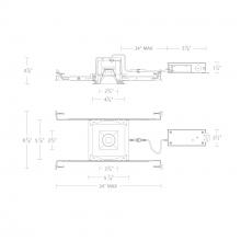 WAC US R3BSD-SCS-BK - Ocular 3.0 5CCT Square Donwlight Trim and Remodel Housing with New Construction Frame-In Kit and D