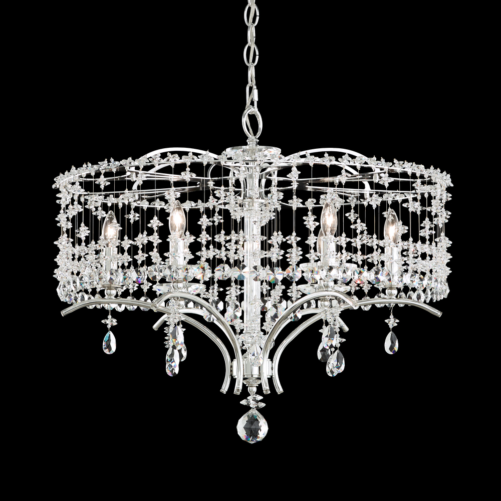 Bella Rose 6 Light 120V Chandelier in Etruscan Gold with Heritage Handcut Crystal