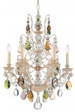 Schonbek 1870 5770-48H - Bordeaux 6 Light 120V Chandelier in Antique Silver with Clear Heritage Handcut Crystal