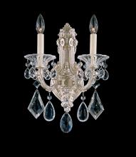 Schonbek 1870 5070-76S - La Scala 2 Light 120V Wall Sconce in Heirloom Bronze with Clear Crystals from Swarovski