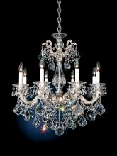 Schonbek 1870 5073-76 - La Scala 8 Light 120V Chandelier in Heirloom Bronze with Heritage Handcut Crystal