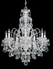 Schonbek 1870 6811-40R - Olde World 7 Light 120V Chandelier in Polished Silver with Radiance Crystal