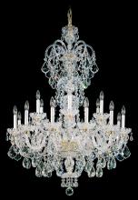 Schonbek 1870 6815-40R - Olde World 23 Light 120V Chandelier in Polished Silver with Radiance Crystal