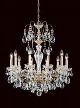 Schonbek 1870 ST1946N-76H - Sonatina 10 Light 120V Chandelier in Heirloom Bronze with Clear Heritage Handcut Crystal