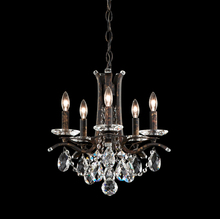 Schonbek 1870 VA8304N-48H - Vesca 5 Light 120V Chandelier in Antique Silver with Clear Heritage Handcut Crystal