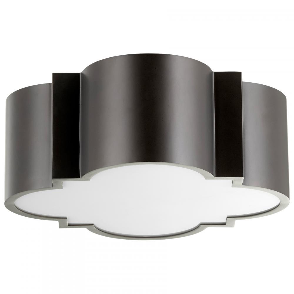 Wyatt Ceiling Mount 2-Light Black
