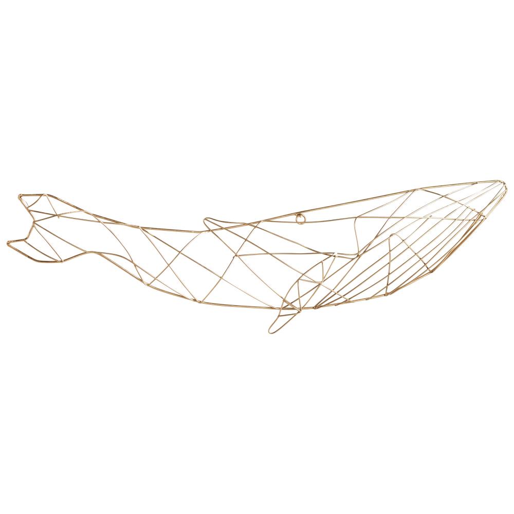 Whale Of A Wall Art Gold