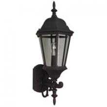 Craftmade Z250-TB - Straight Glass Cast 1 Light Medium Outdoor Wall Lantern in Textured Black