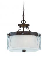 Craftmade 35453-PR - Kenswick 3 Light Convertible Semi Flush/Pendant in Peruvian Bronze