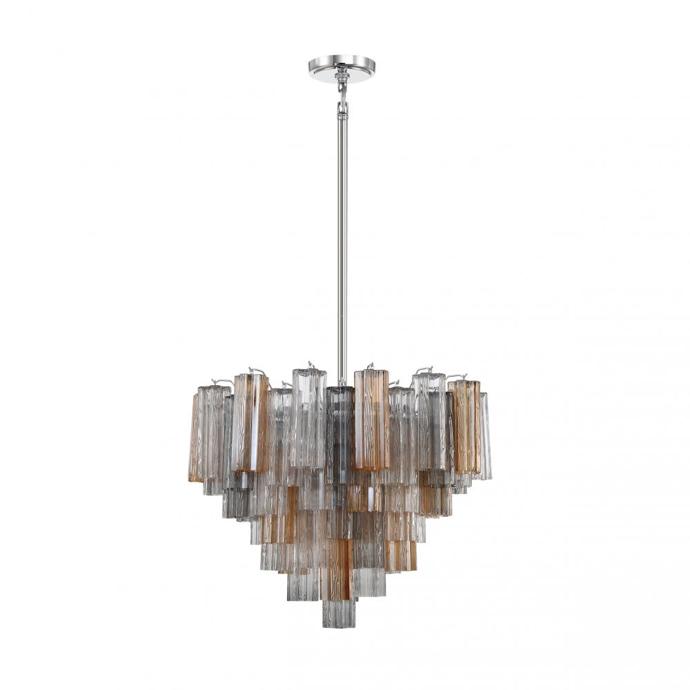 Addis 12 Light Polished Chrome Chandelier