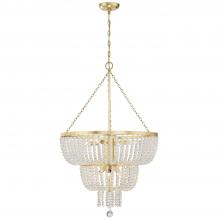 Crystorama 610-GA - Rylee 8 Light Antique Gold Chandelier