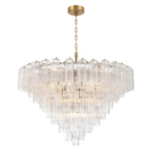 Crystorama ADD-327-AG-CL - Addis 49'' Aged Brass Chandelier
