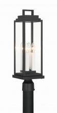 Crystorama ASP-8919-MK - Aspen 4 Light Matte Black Outdoor Post