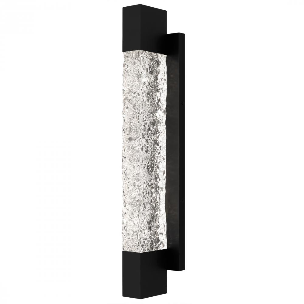 Solace Matte Black Outdoor Wall Lantern