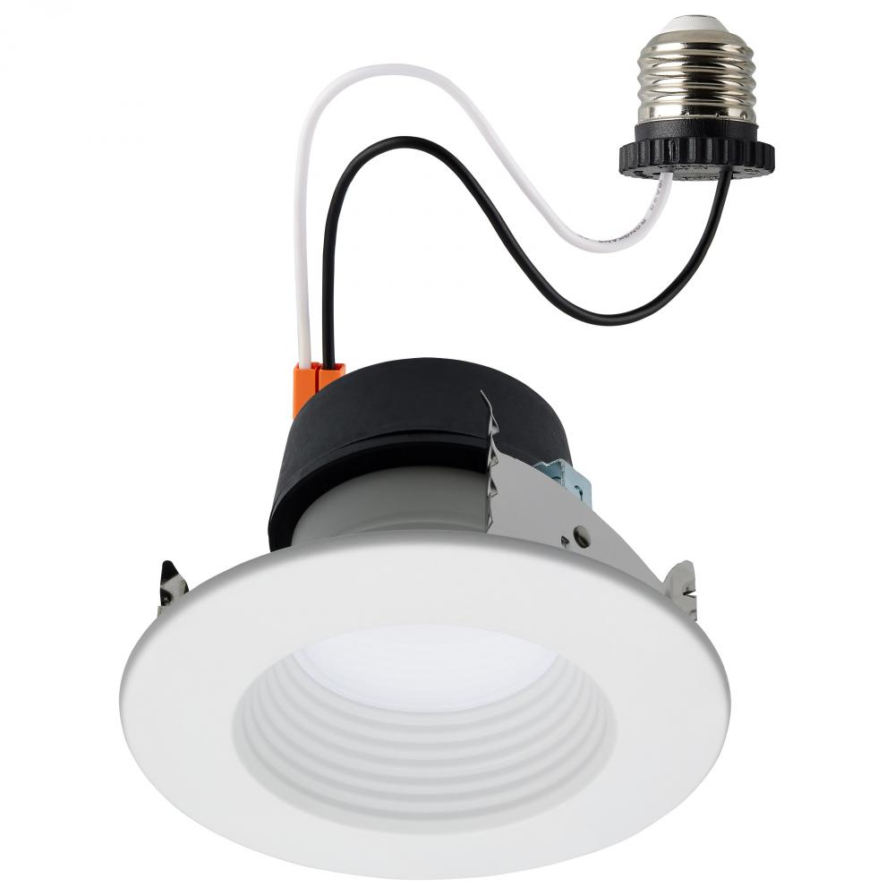 Field Selectable LED Downlight Retrofit; Deep Baffle; 5.8/7/9.5 Watts; 27K/30K/35K/40K/50K CCT; 4