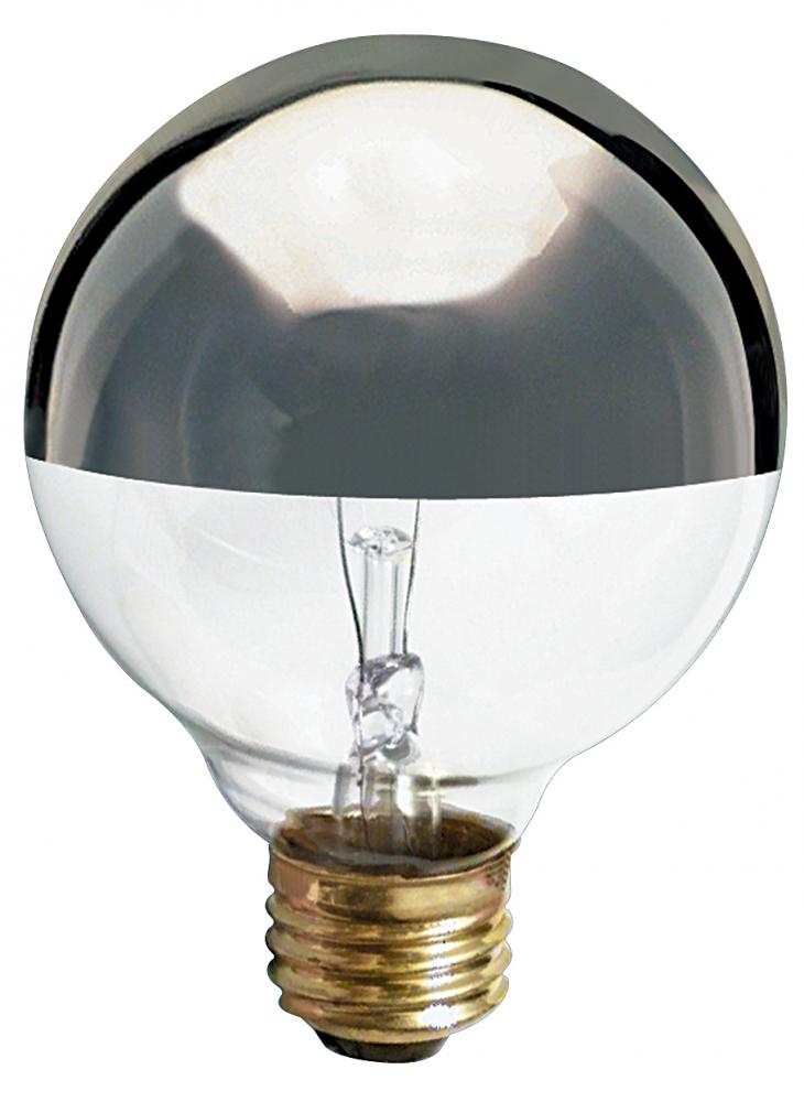 40 Watt G25 Incandescent; Silver Crown; 1500 Average rated hours; 280 Lumens; Medium base; 120 Volt