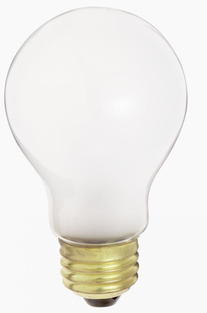 50 Watt A19 Incandescent; Frost; 1500 Average rated hours; 540 Lumens; Medium base; Marine use; 12