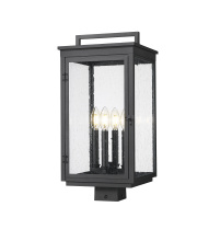 Z-Lite 5019PHBS-BK - 4 Light Outdoor Post Mount Fixture