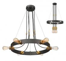 Z-Lite 8001-6C-BRZ - 6 Light Chandelier