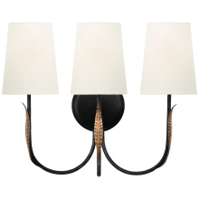 Visual Comfort & Co. Signature Collection TOB 2672AI/RBZ-L - Kairos 14" Triple Sconce