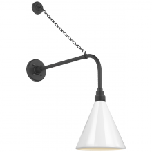 Visual Comfort & Co. Signature Collection TOB 2810MBK/S10-WHT - Academy 20" Anchored Rex Barn Light