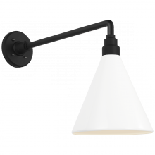Visual Comfort & Co. Signature Collection TOB 2812MBK/S10-WHT - Academy 17.5" Mack Barn Light