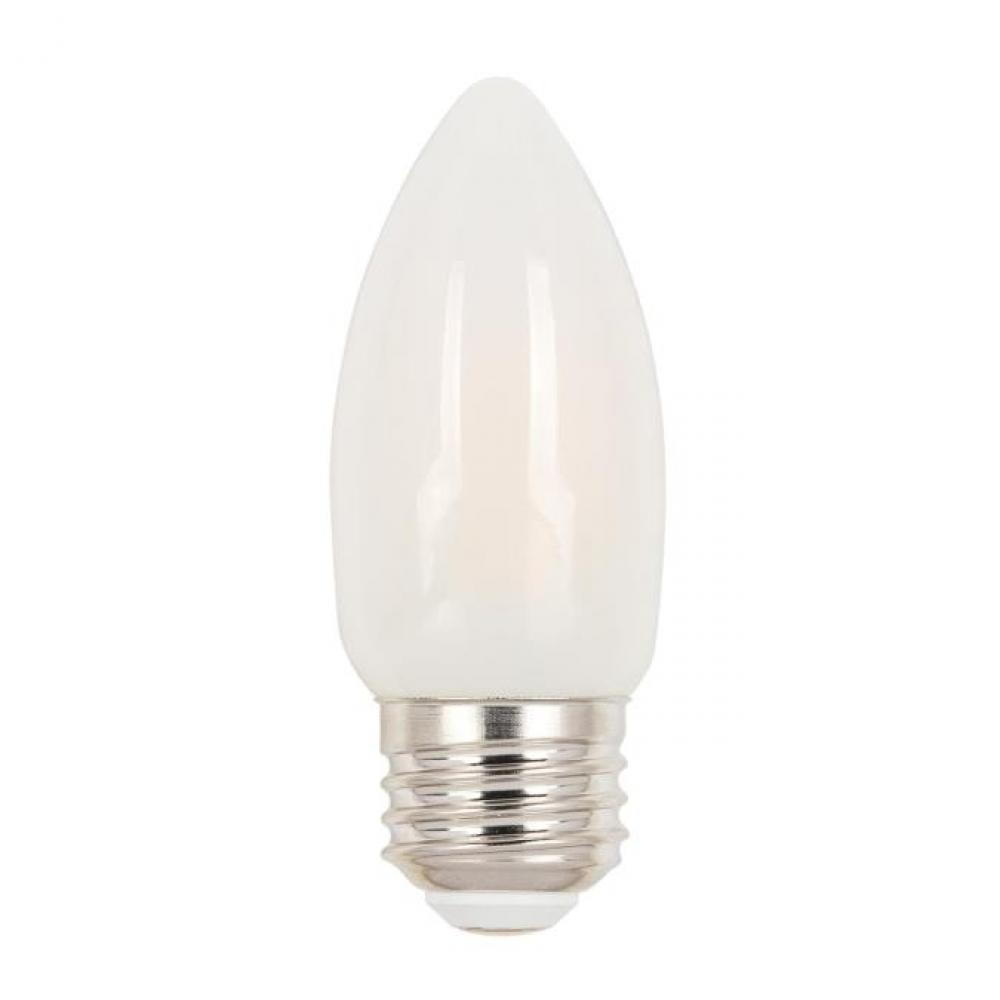 6.5W B11 Filament LED Dimmable Frosted 2700K E26 (Medium) Base, 120 Volt, Box