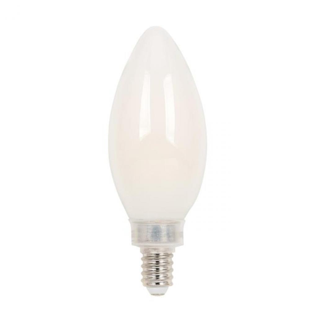 4.5W B11 Filament LED Dimmable Soft White 3000K E12 (Candelabra) Base, 120 Volt, Box