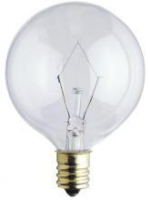 Westinghouse 0382200 - 25W G16 1/2 Incandescent Clear E12 (Candelabra) Base, 120 Volt, Box