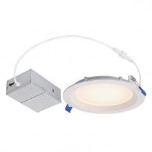 Westinghouse 5227100 - 12W Stepped Baffle Slim Recessed LED Downlight Color Temperature Selection 6 in. Dimmable 2700K,