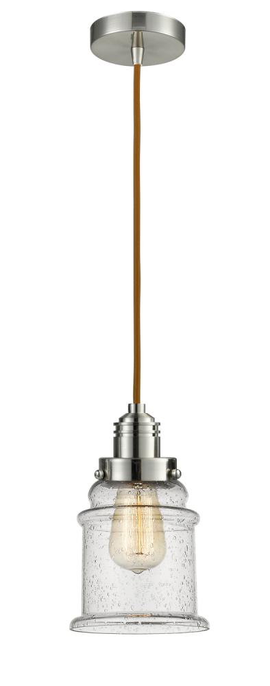 Winchester - 1 Light - 8 inch - Satin Nickel - Cord hung - Mini Pendant