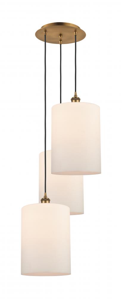 Cobbleskill - 3 Light - 16 inch - Brushed Brass - Cord Hung - Multi Pendant