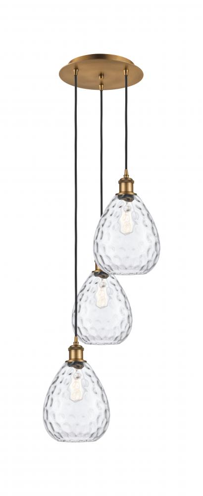 Waverly - 3 Light - 15 inch - Brushed Brass - Cord Hung - Multi Pendant