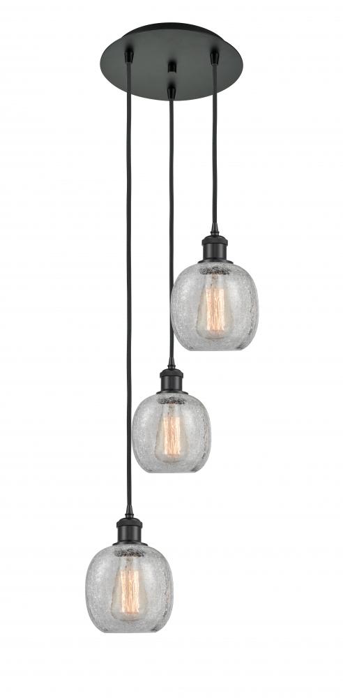 Belfast - 3 Light - 13 inch - Matte Black - Cord Hung - Multi Pendant