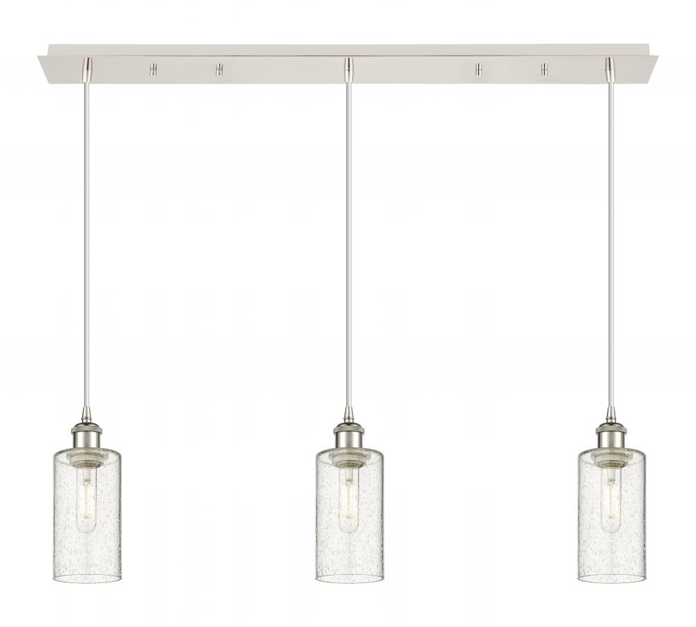 Crown Point - 3 Light - 37 inch - Polished Nickel - Linear Pendant