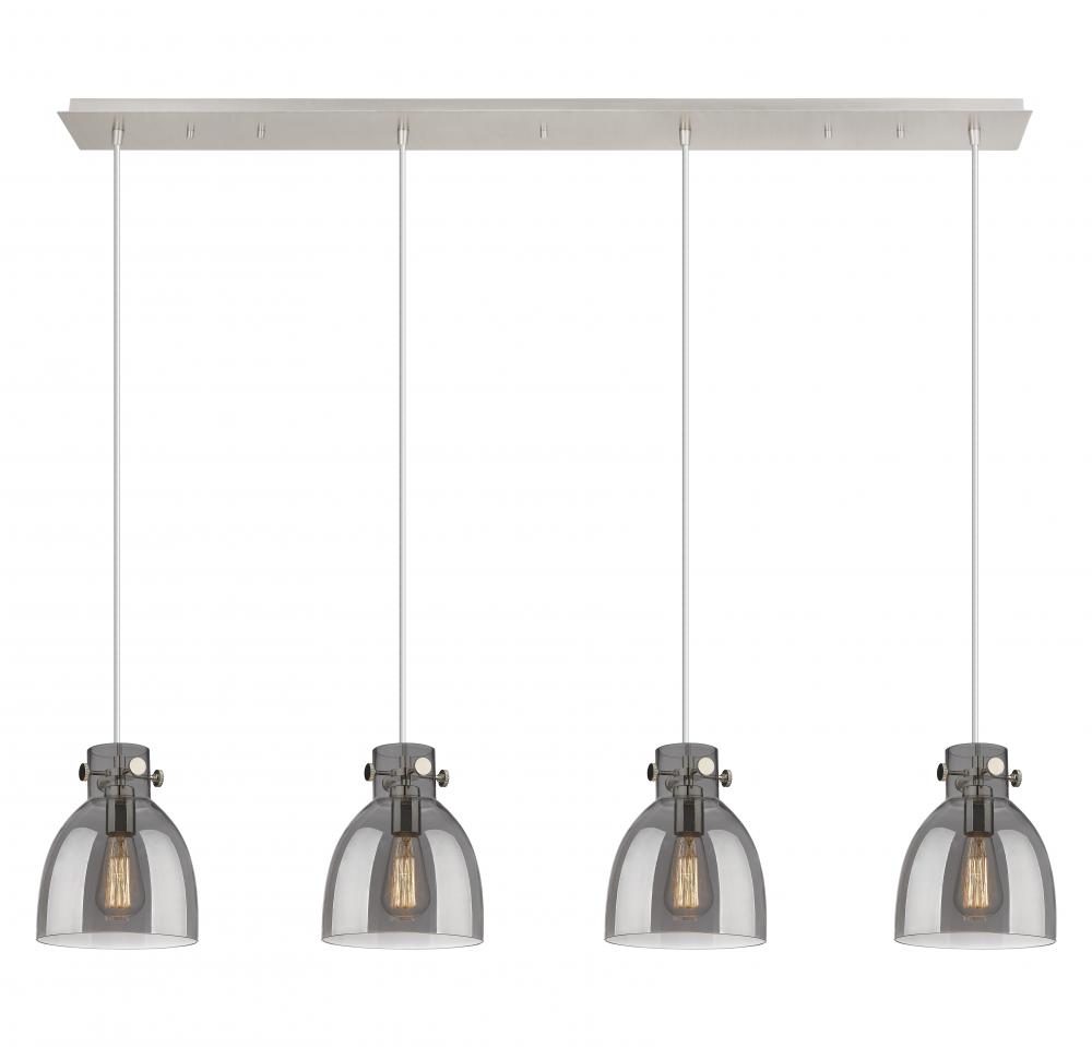 Newton Bell - 4 Light - 52 inch - Polished Nickel - Linear Pendant