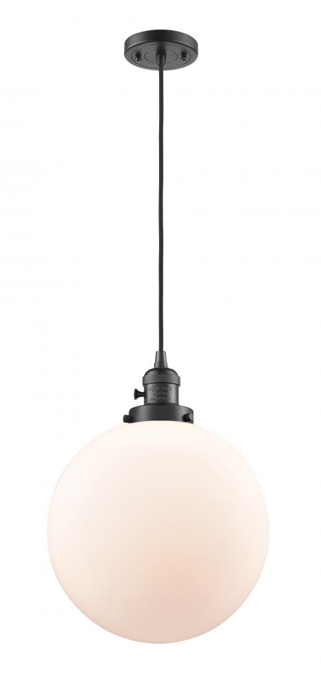 Beacon - 1 Light - 12 inch - Oil Rubbed Bronze - Cord hung - Mini Pendant