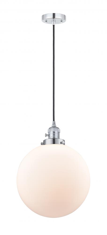 Beacon - 1 Light - 12 inch - Polished Chrome - Cord hung - Mini Pendant