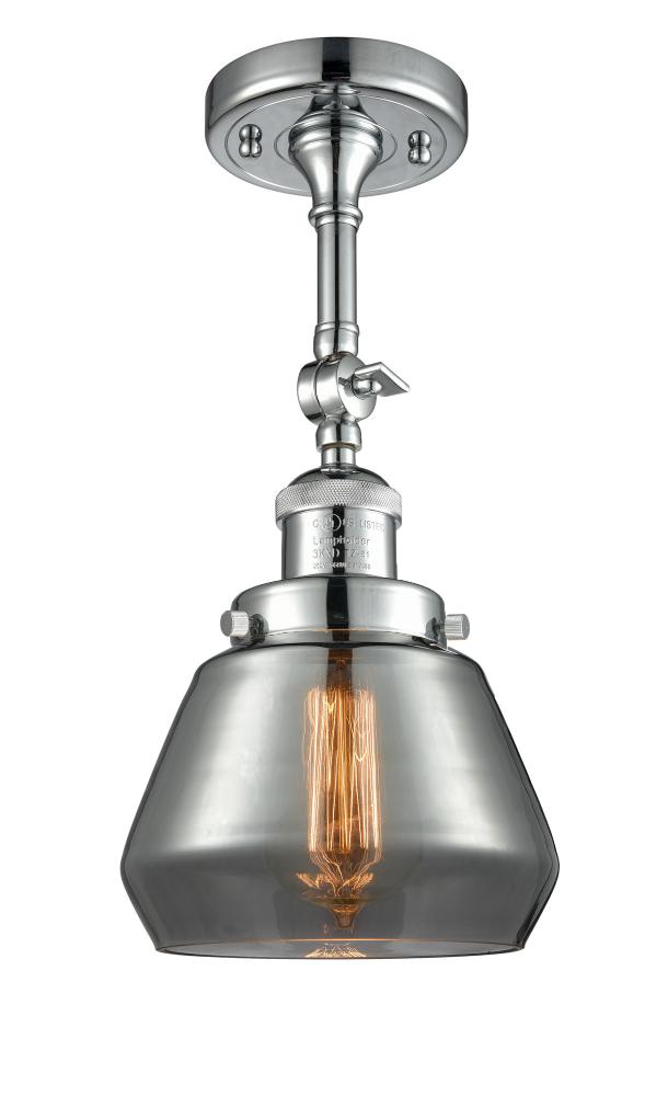 Fulton - 1 Light - 7 inch - Polished Chrome - Adjustable Semi-Flush Mount