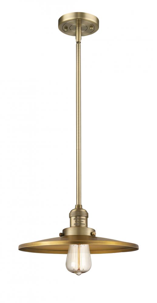 Appalachian - 1 Light - 12 inch - Brushed Brass - Stem Hung - Mini Pendant