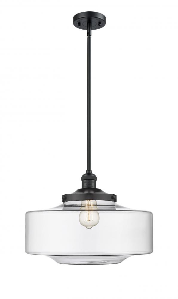 Bridgeton - 1 Light - 12 inch - Matte Black - Stem Hung - Mini Pendant