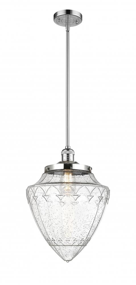 Bullet - 1 Light - 12 inch - Polished Chrome - Stem Hung - Mini Pendant