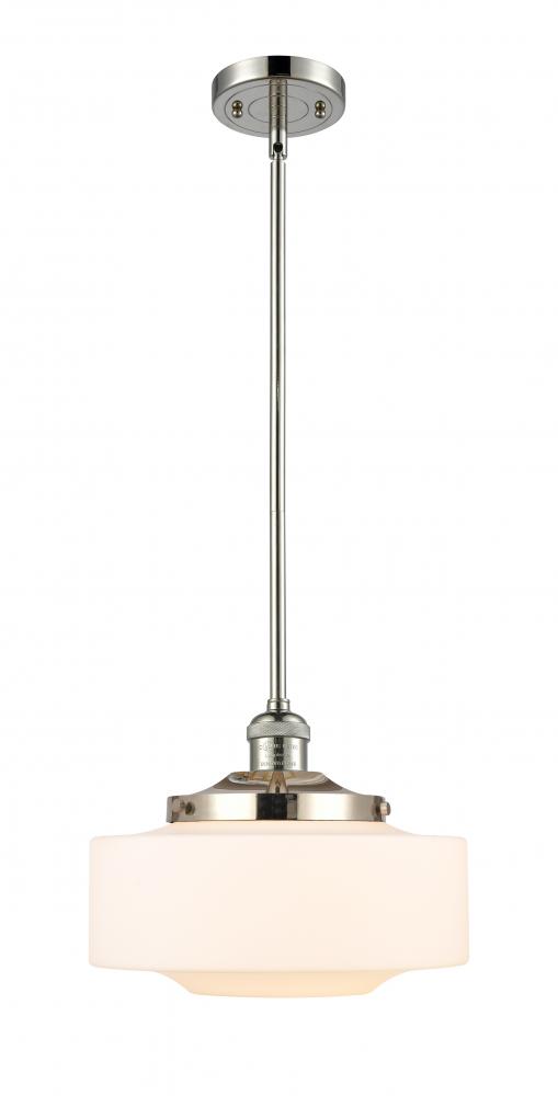 Bridgeton - 1 Light - 12 inch - Polished Nickel - Stem Hung - Mini Pendant